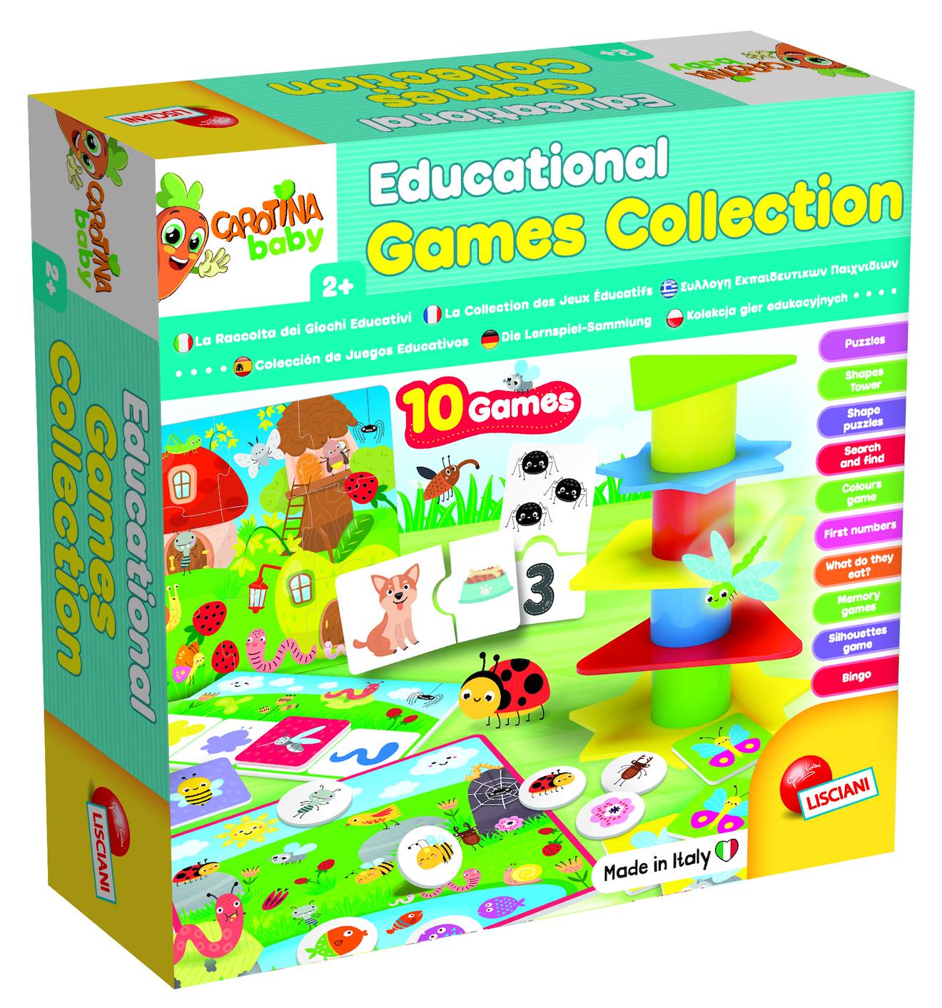 Carotina baby collection de 10 jeux éducatifs multicolore