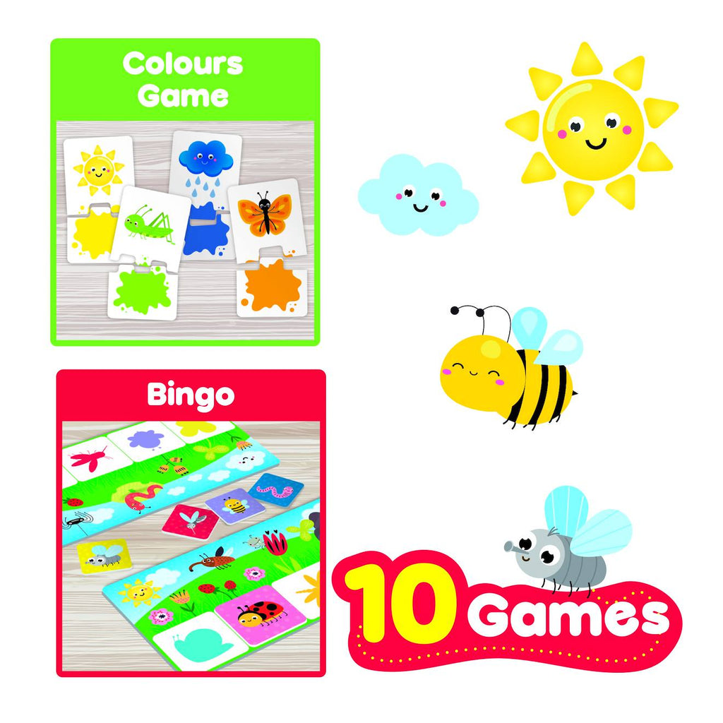 Carotina baby collection de 10 jeux éducatifs multicolore