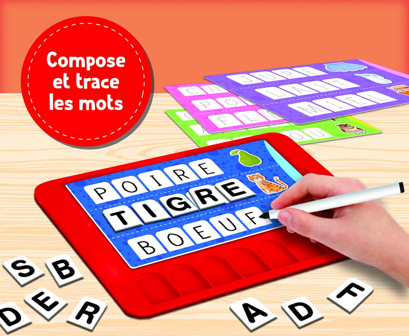 Carotina stylo parlant grand jeu vocabulaire des petits multicolore