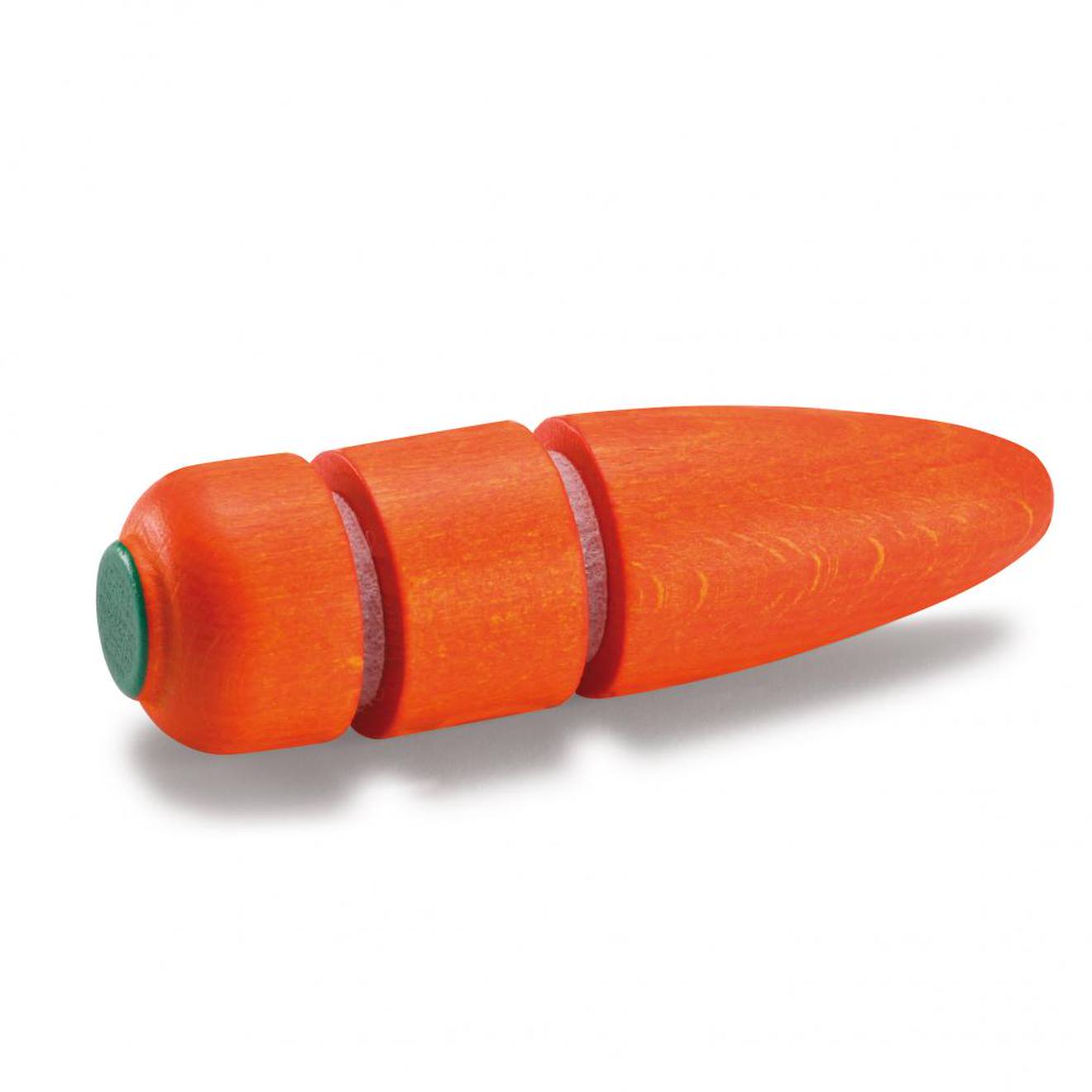Carotte en bois à couper orangé