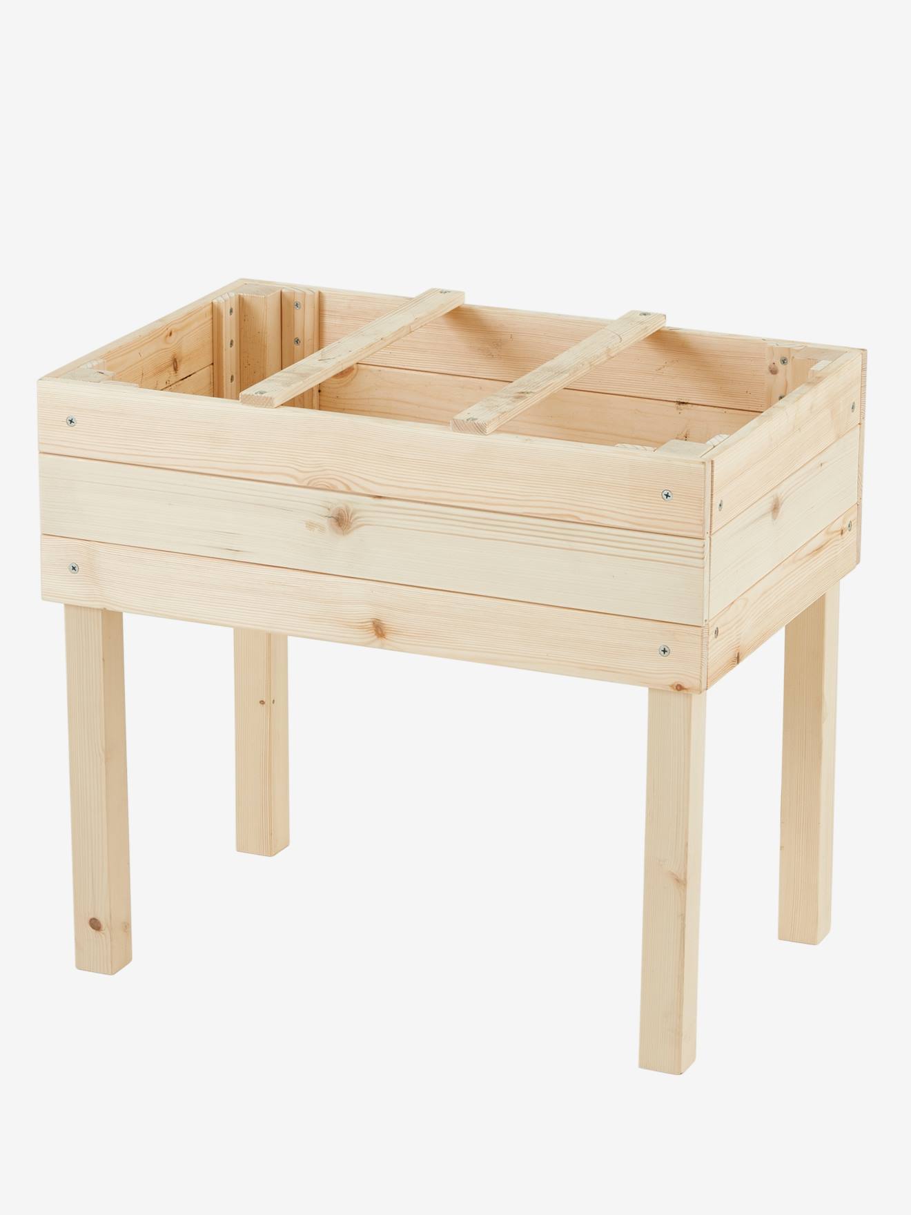 Carré potager en bois beige