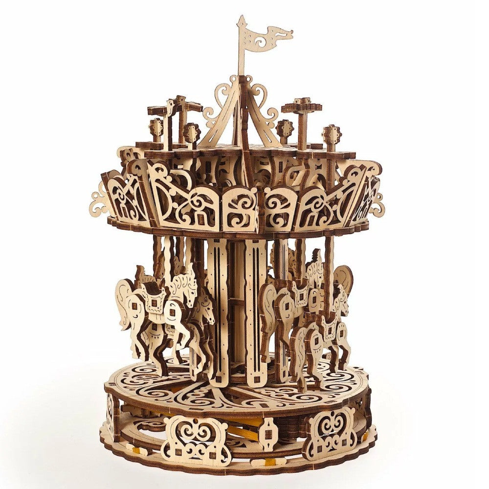 Grand Carrousel en Bois à Monter - Maquette Bois