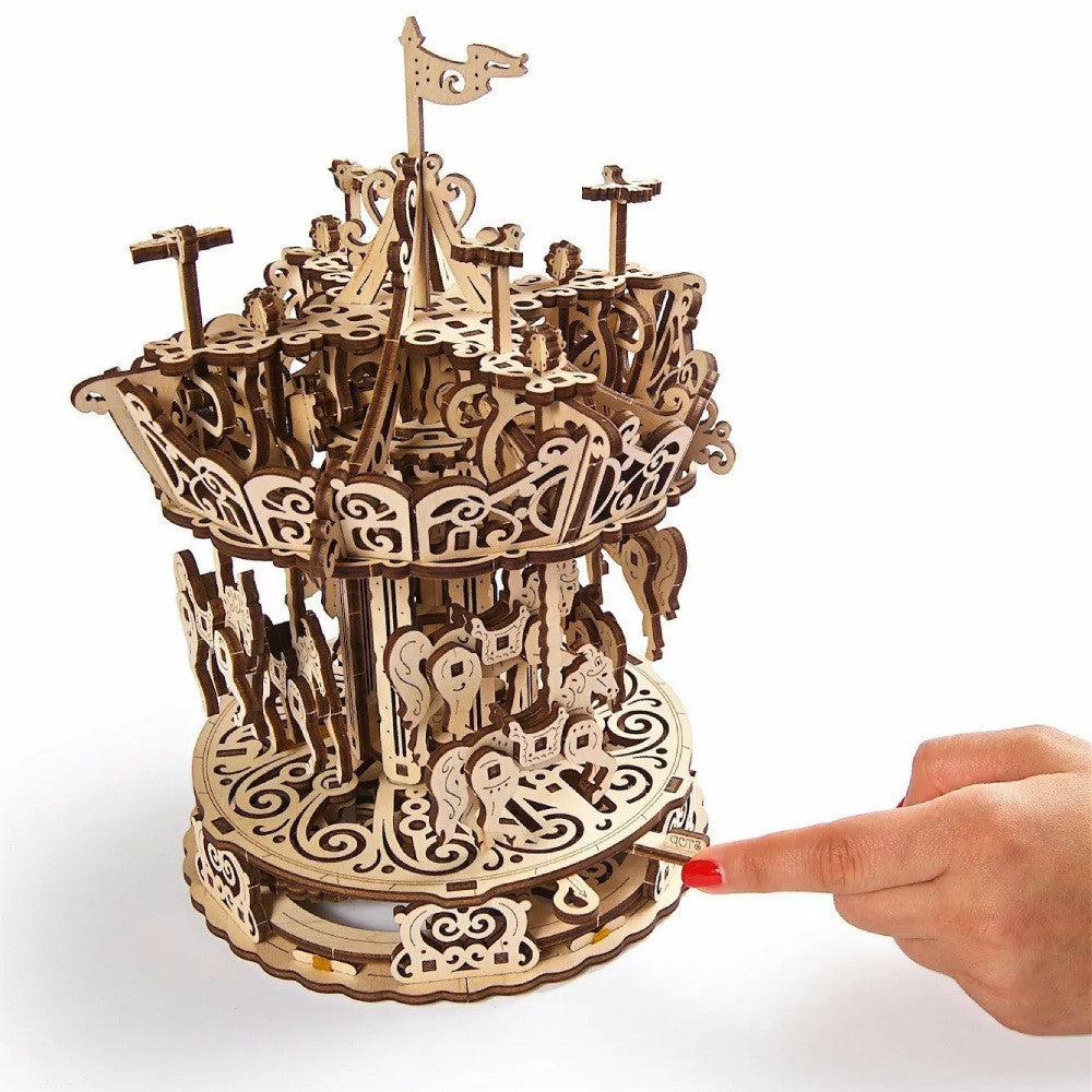 Grand Carrousel en Bois à Monter - Maquette Bois