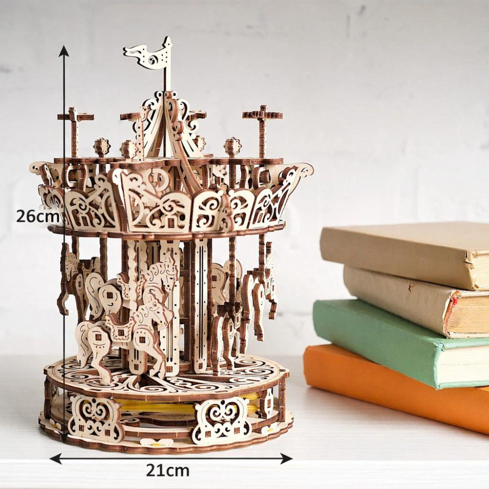 Grand Carrousel en Bois à Monter - Maquette Bois