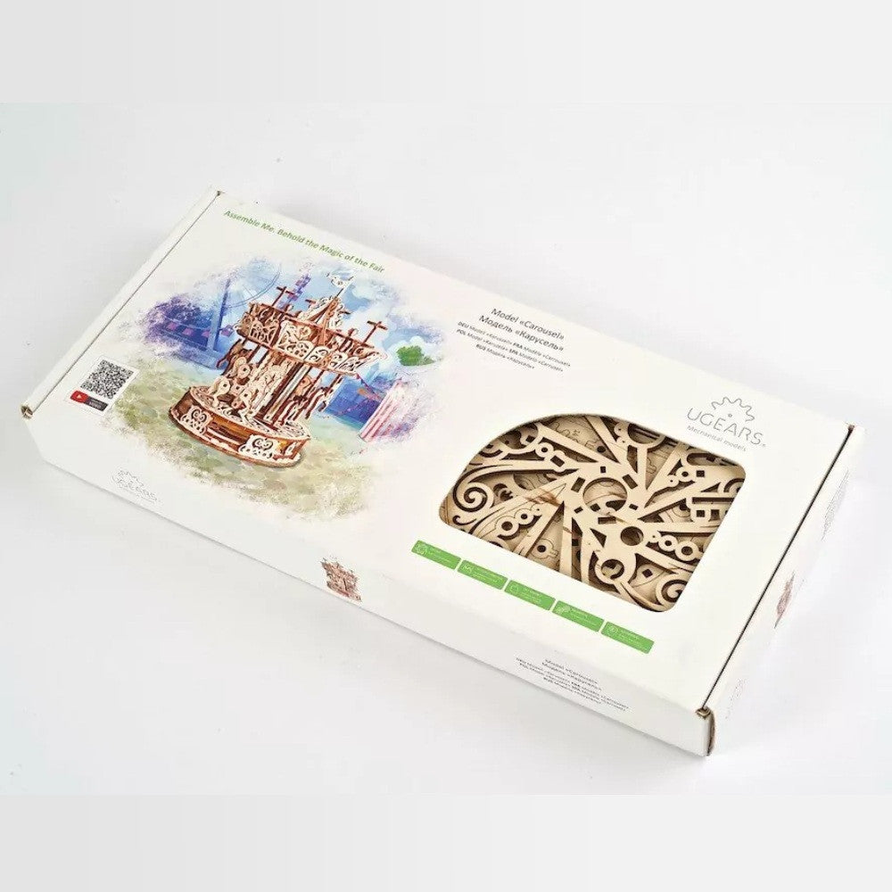 Grand Carrousel en Bois à Monter - Maquette Bois