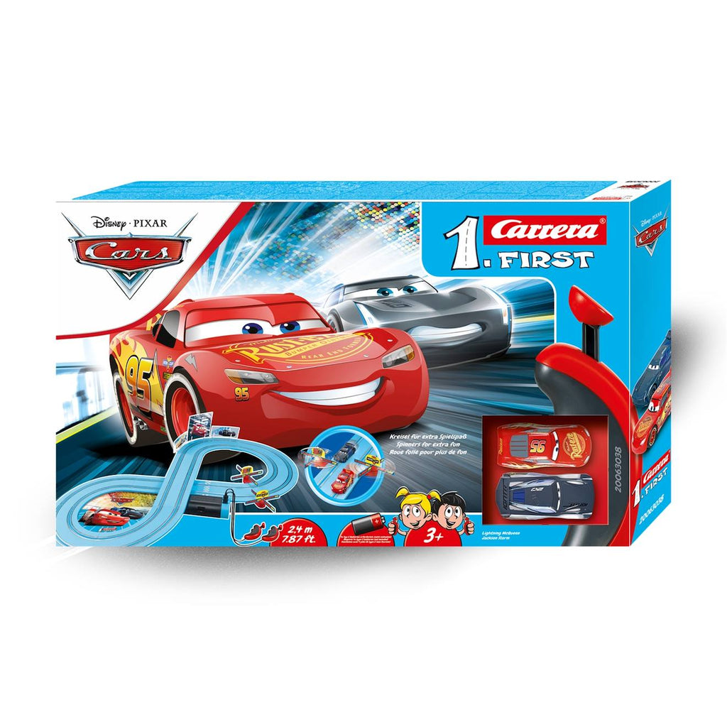 Cars circuit de courses à pile avec voitures multicolore