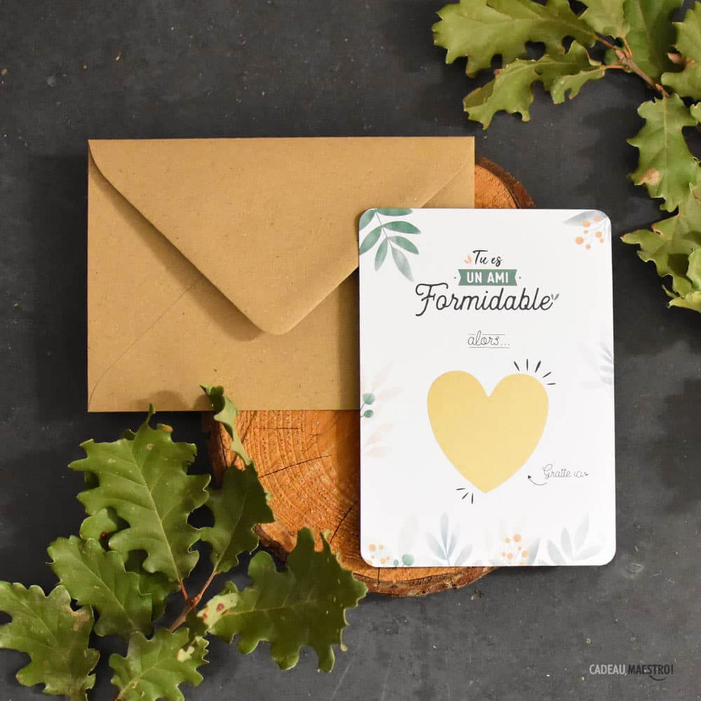 Carte à Gratter "Veux-tu être Mon Parrain ?" - Cadeau pour son Parrain