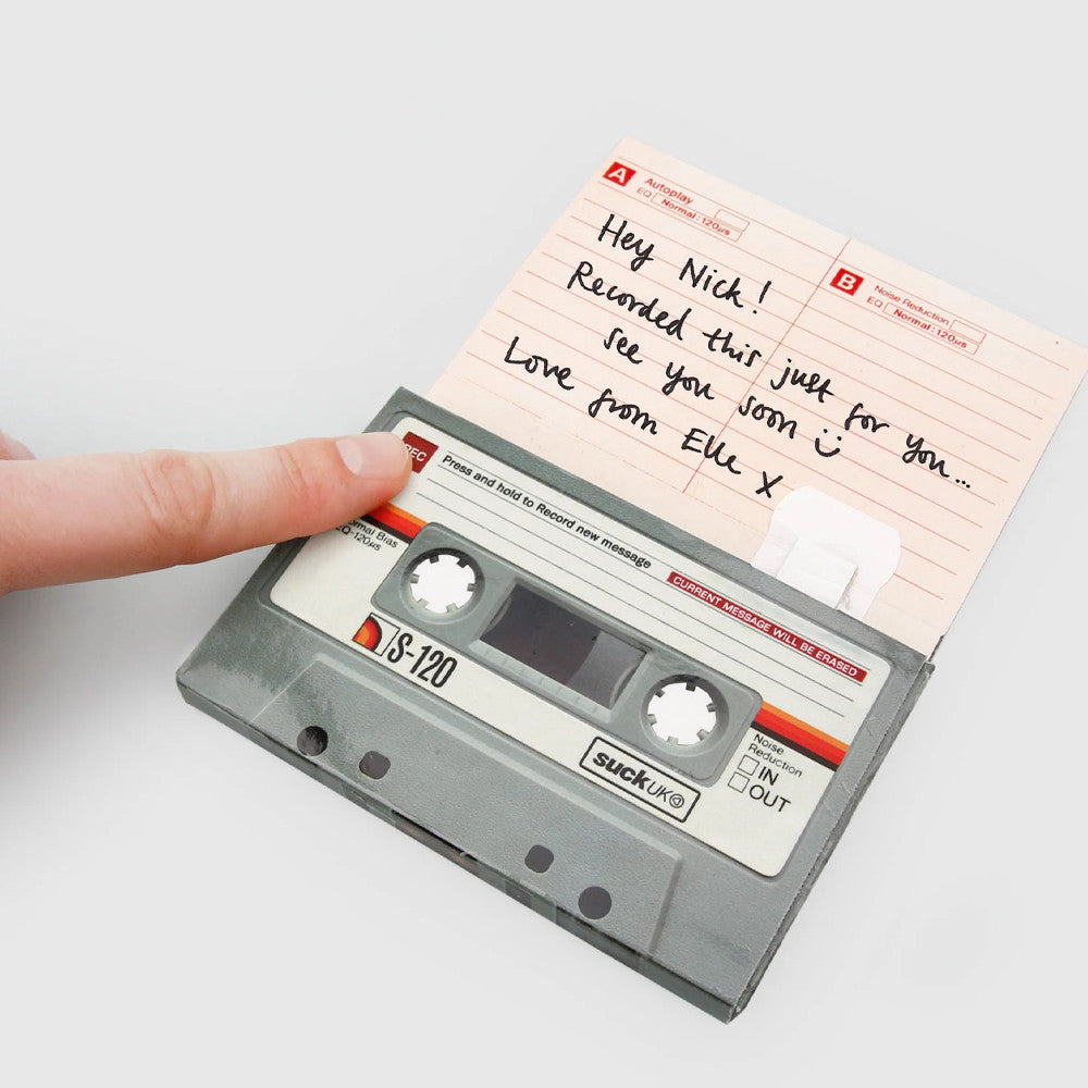 Carte à Message Audio Personnalisable Cassette - Carte Anniversaire