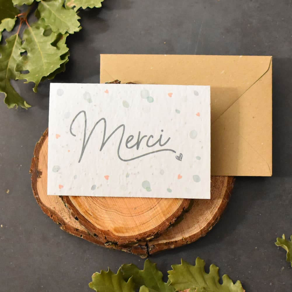 Carte à Planter Remerciements - Carte Anniversaire