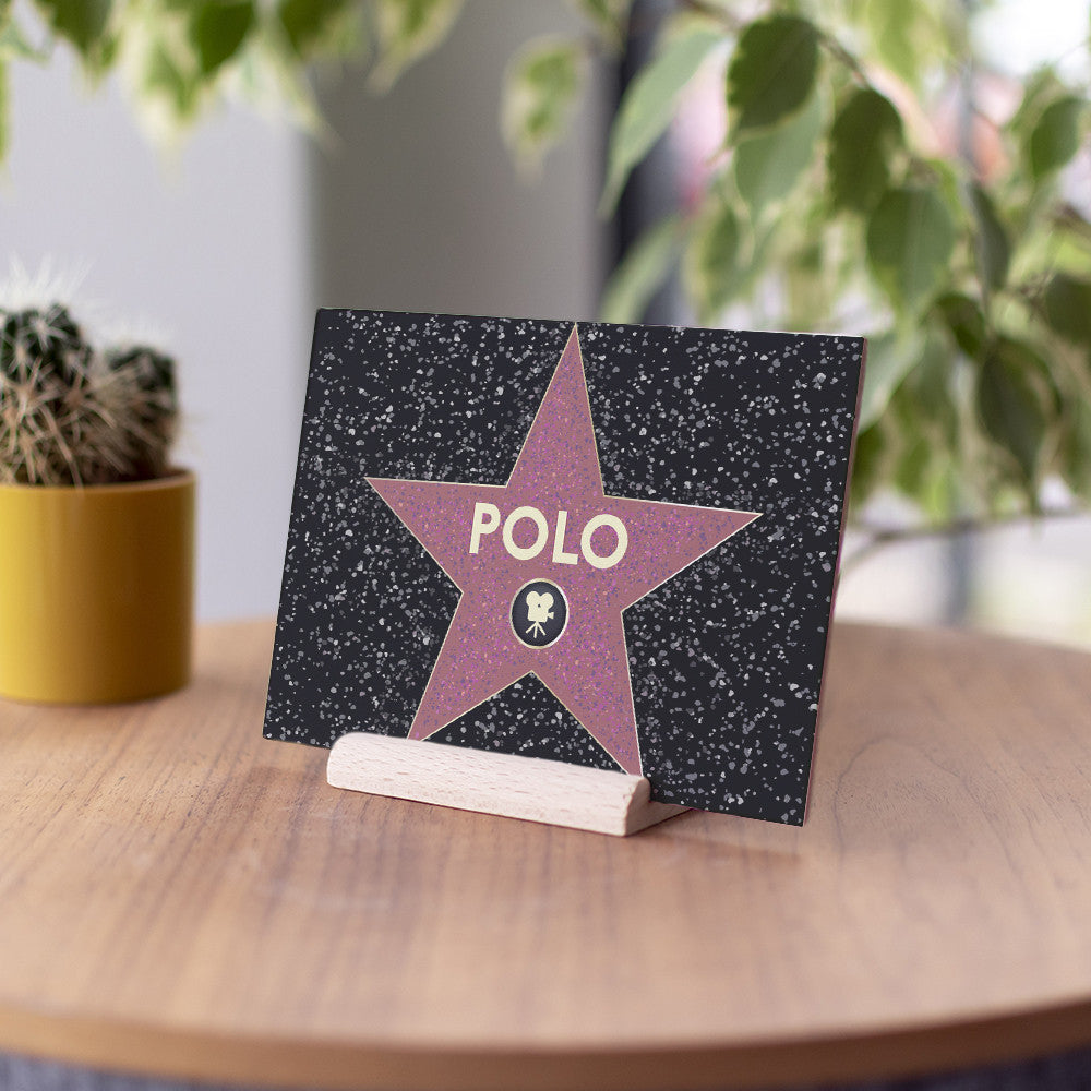 Carte en Bois Etoile de Star à Personnaliser - Carte en Bois Personnalisable
