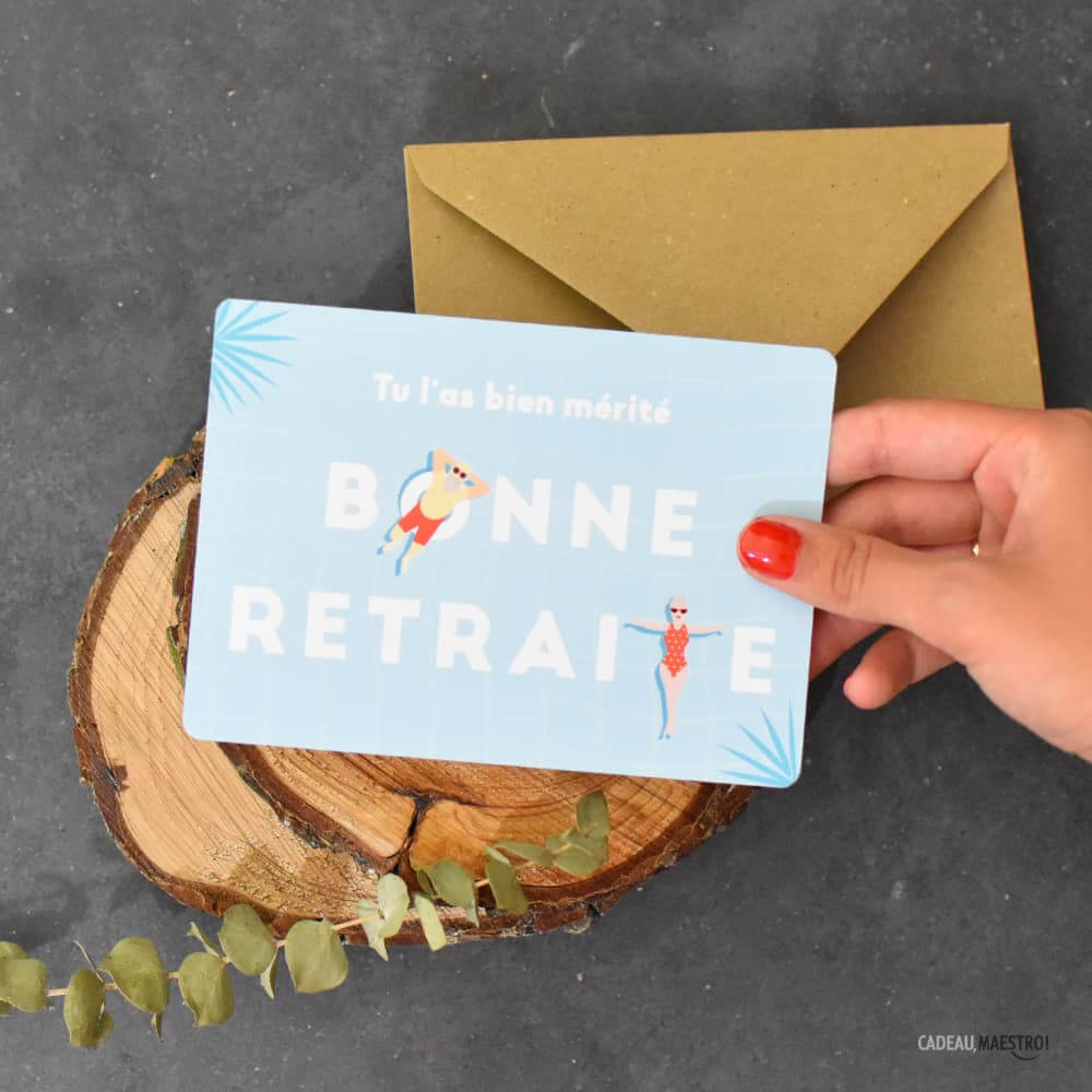 Carte Bonne Retraite (tu l'as mérité) - Carte Anniversaire CadoMaestro