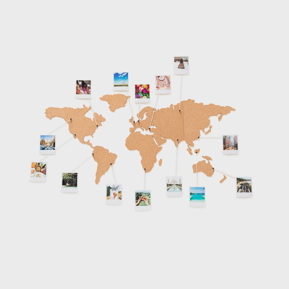 Carte du Monde Découpée en Liège - Carte du Monde Luckies