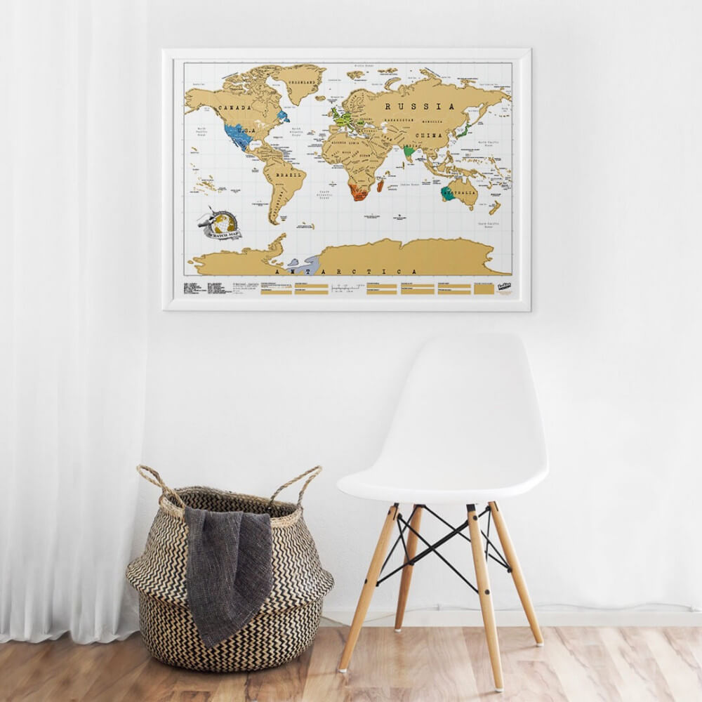 Carte du Monde à Gratter Originale - Carte du Monde