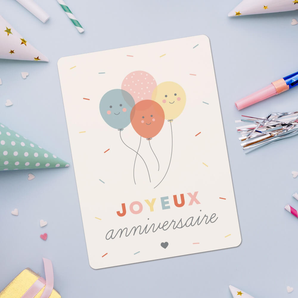 Carte Joyeux Anniversaire (Enfant) - Carte Anniversaire