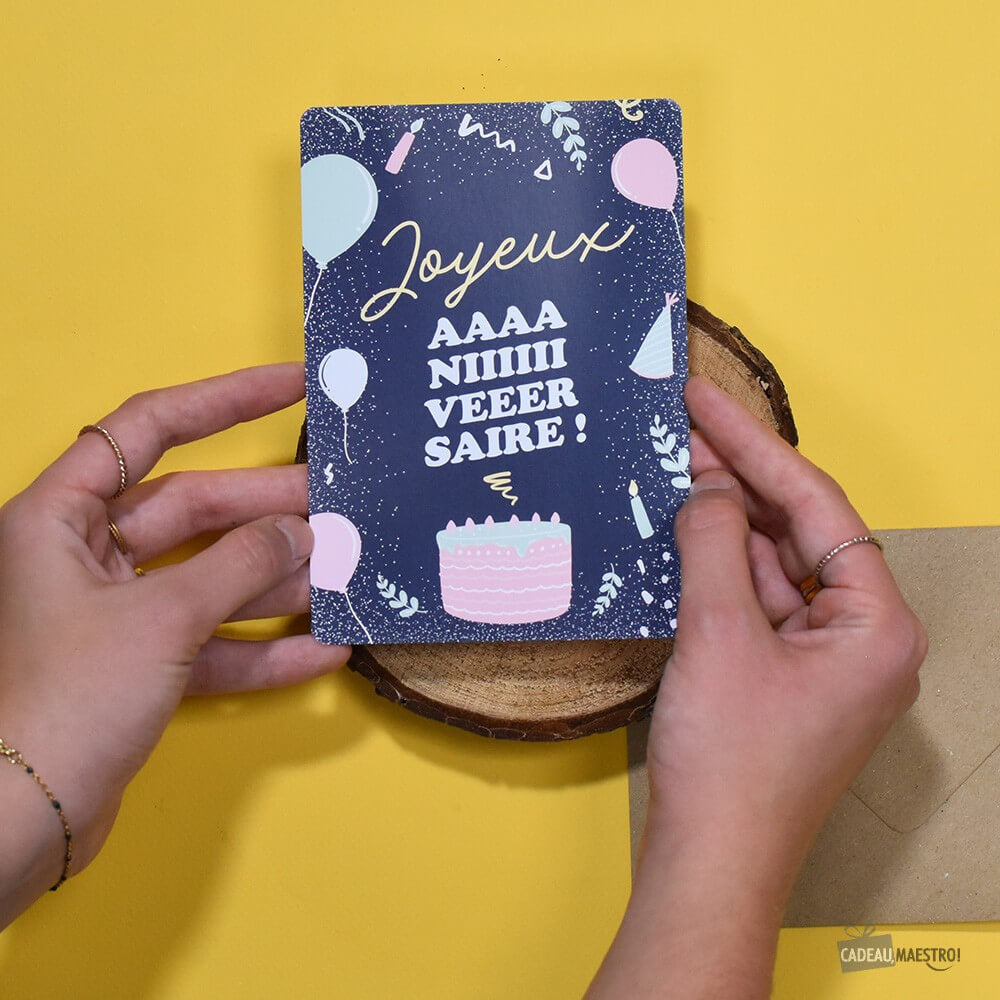 Carte Joyeux Anniversaire - Carte Anniversaire CadoMaestro