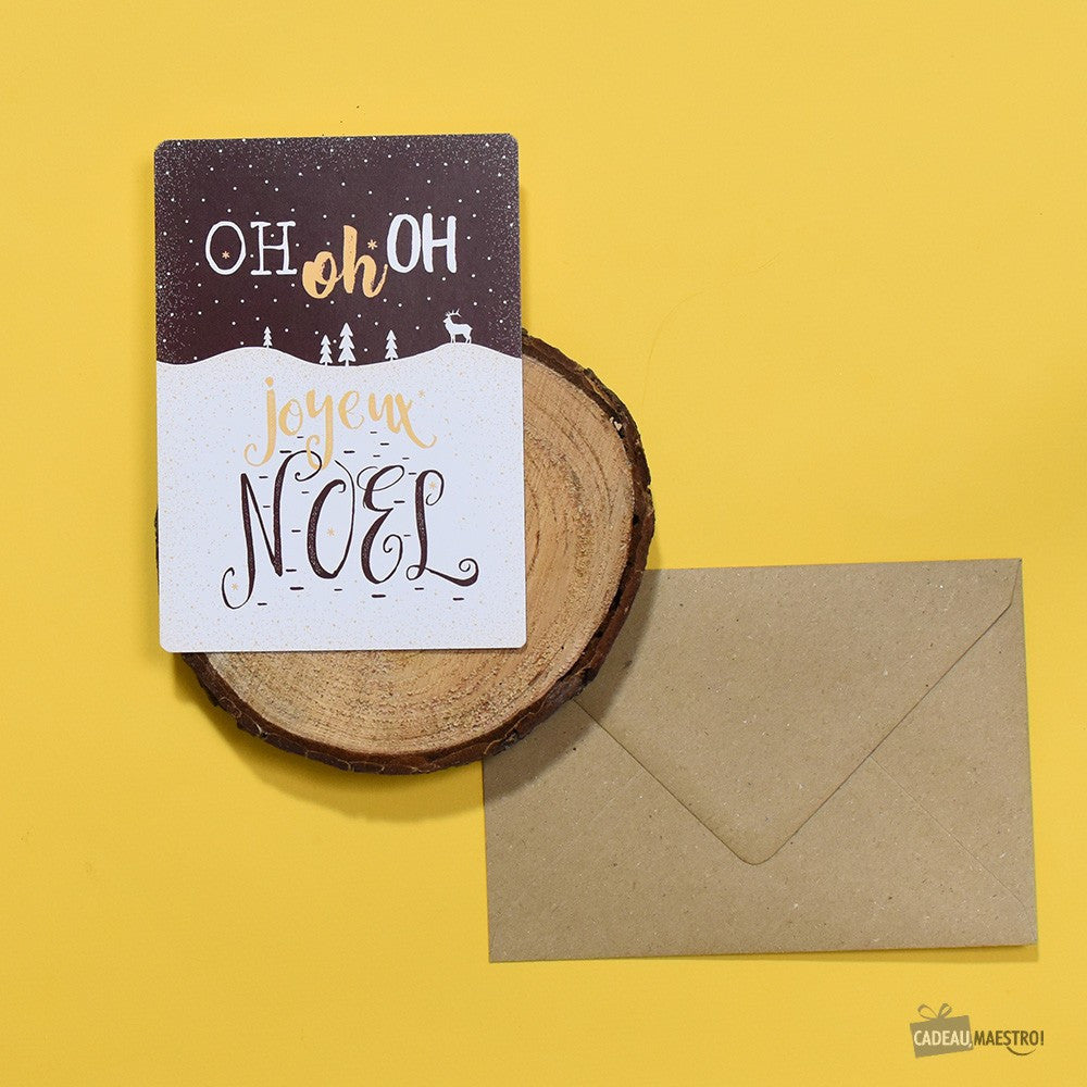 Carte Joyeux Noël - Carte Anniversaire CadoMaestro