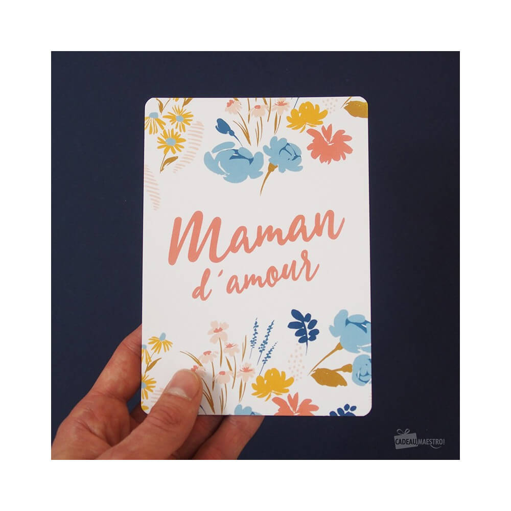Carte Maman d'Amour - Carte Anniversaire CadoMaestro
