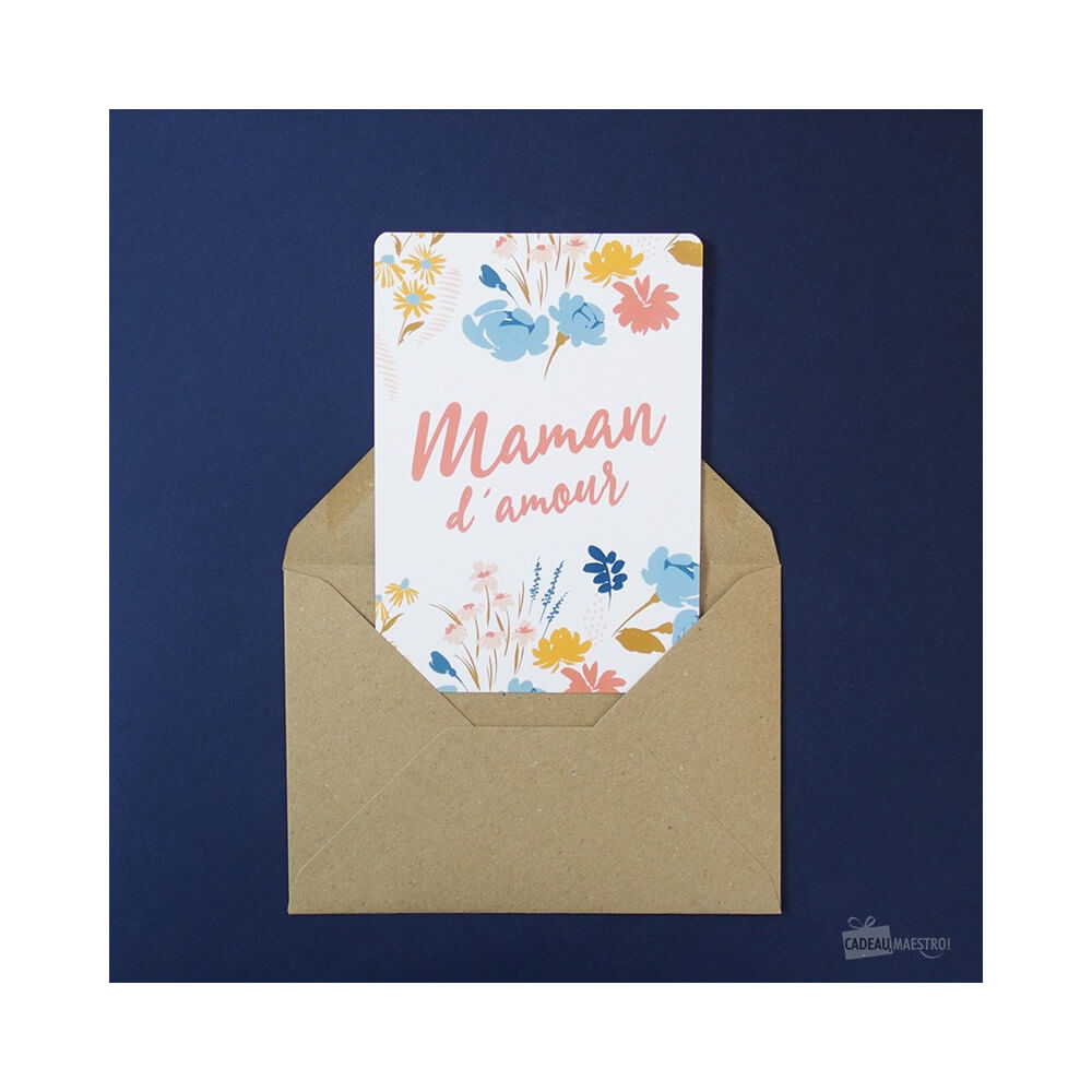 Carte Maman d'Amour - Carte Anniversaire CadoMaestro