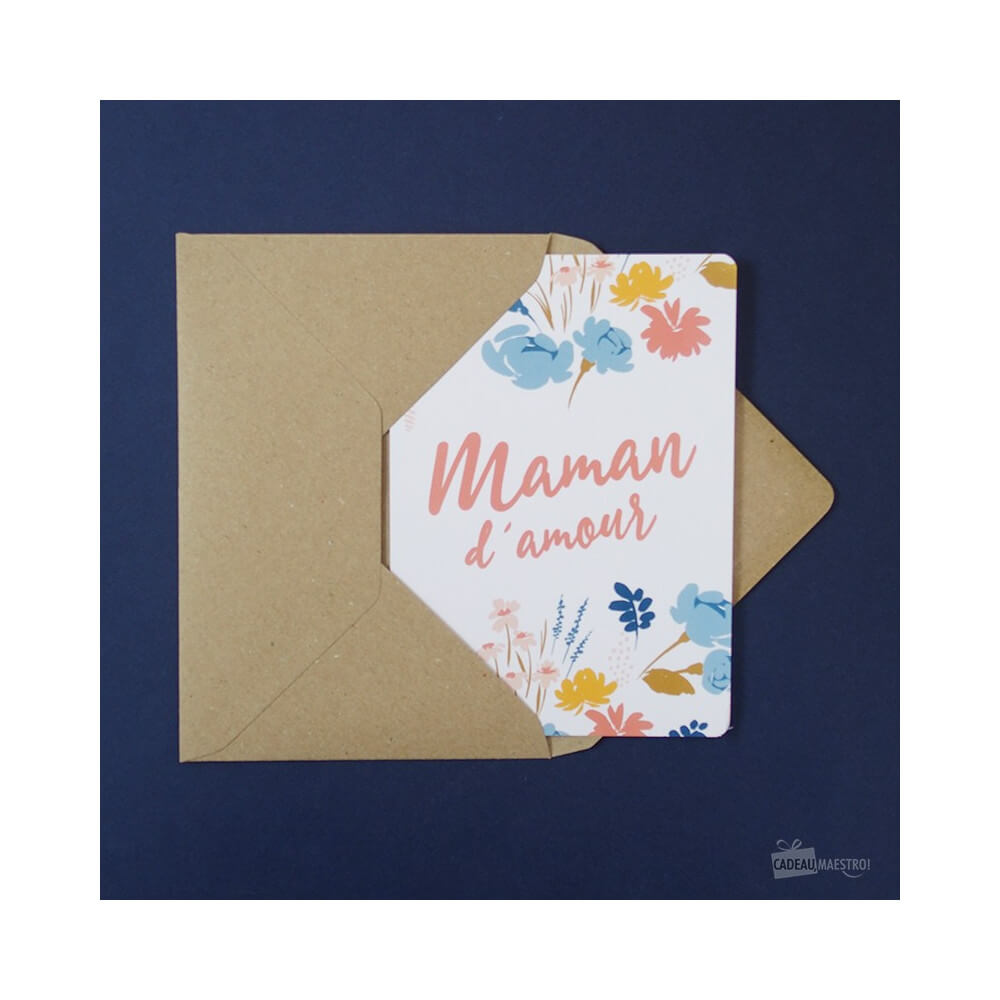 Carte Maman d'Amour - Carte Anniversaire CadoMaestro