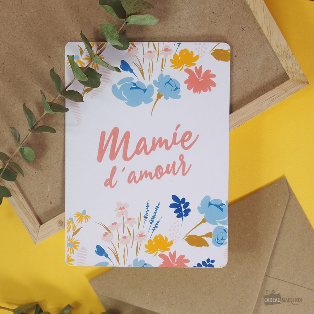 Carte Mamie d'Amour - Carte Anniversaire
