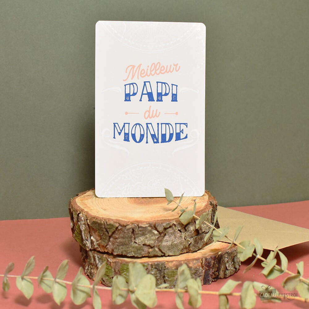 Carte Meilleur Papi - Carte Anniversaire CadoMaestro
