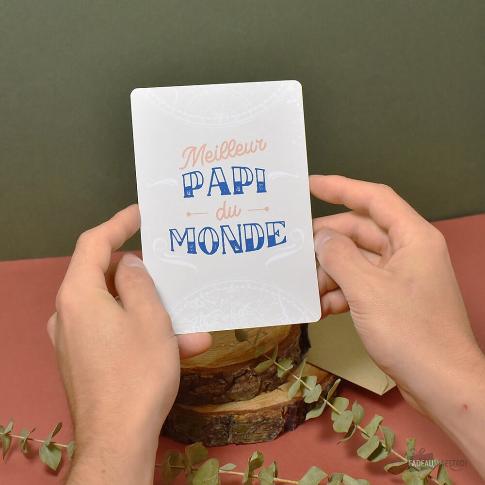 Carte Meilleur Papi - Carte Anniversaire CadoMaestro