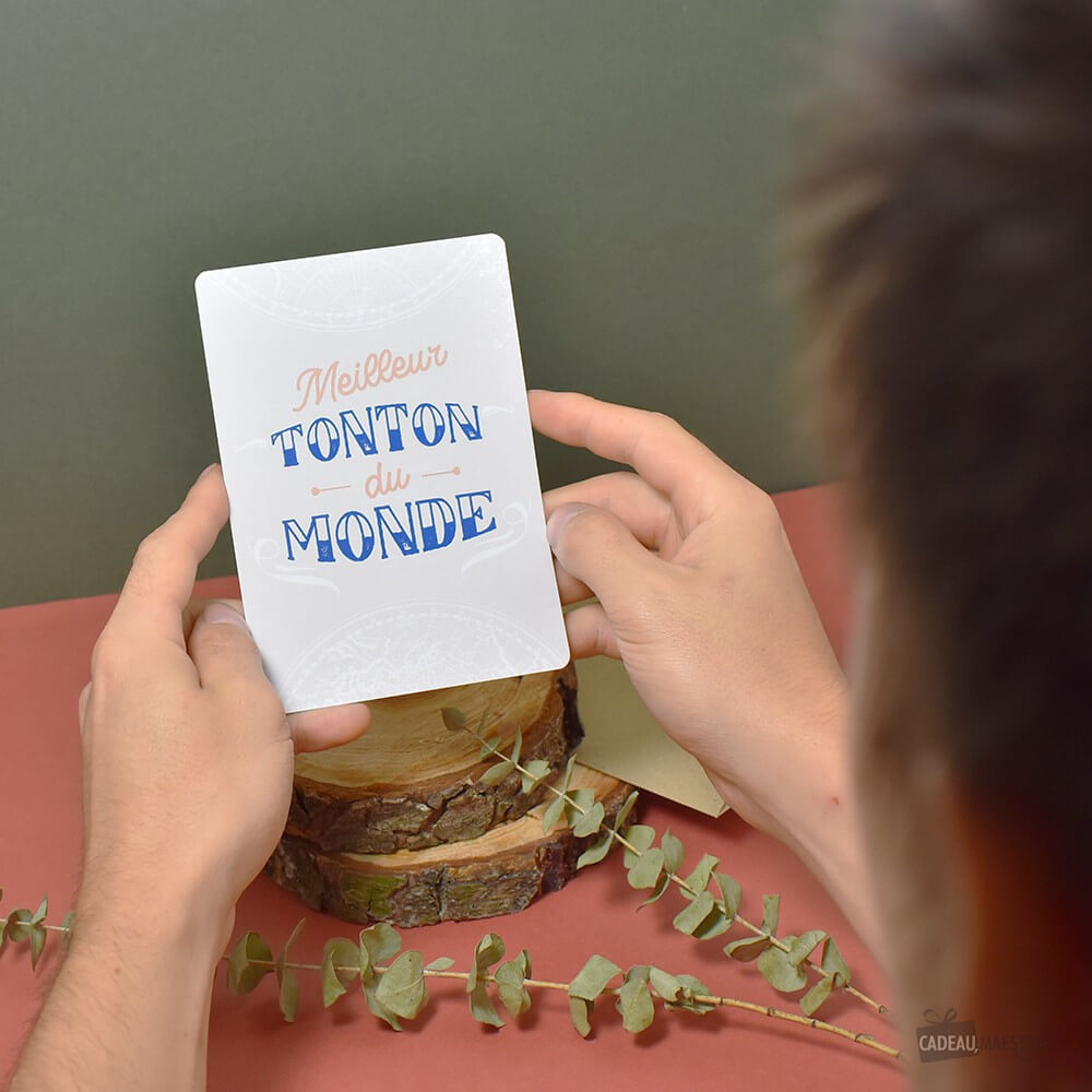 Carte Meilleur Tonton - Carte Anniversaire CadoMaestro