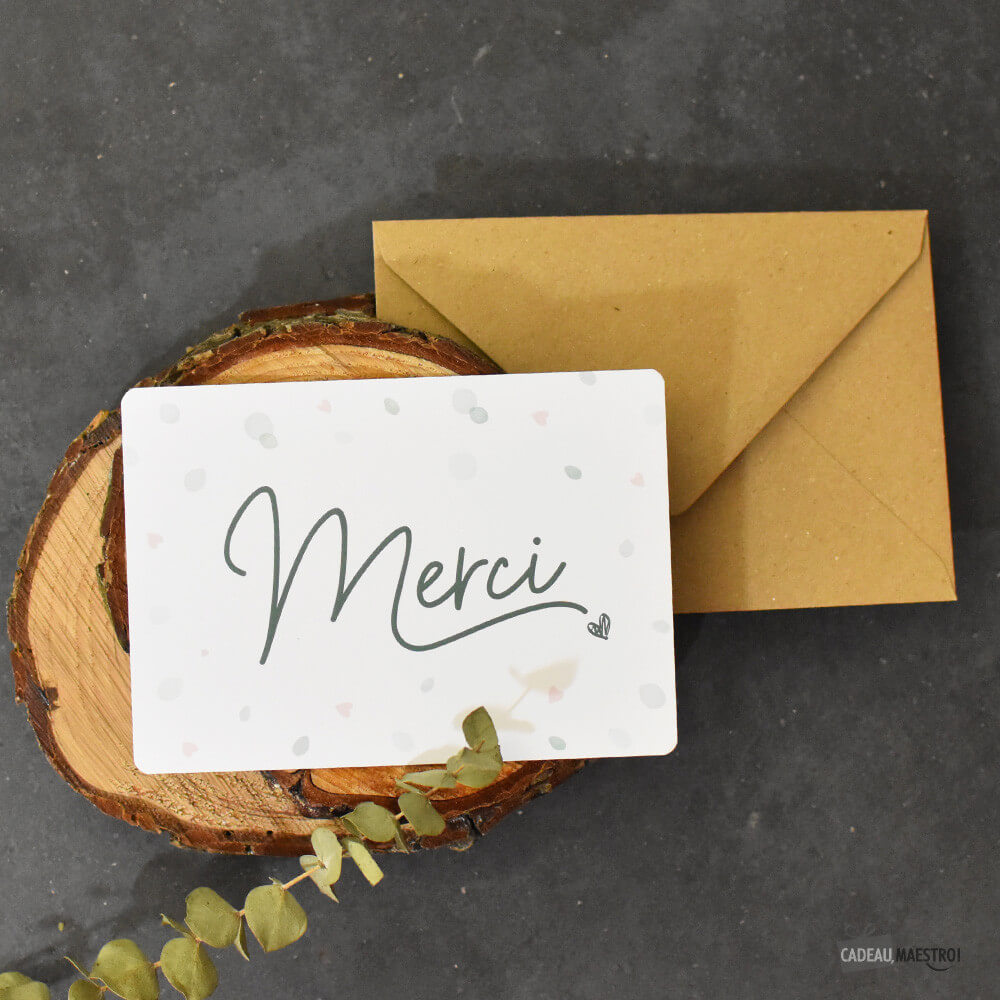 Carte Merci - Carte Anniversaire