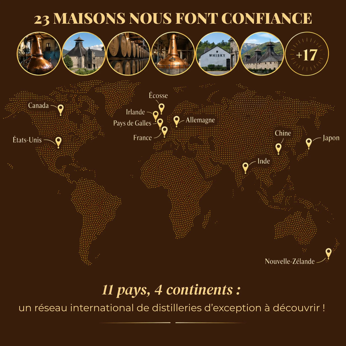 Calendrier de l'Avent whisky Flakon 2026 24 whiskies du monde