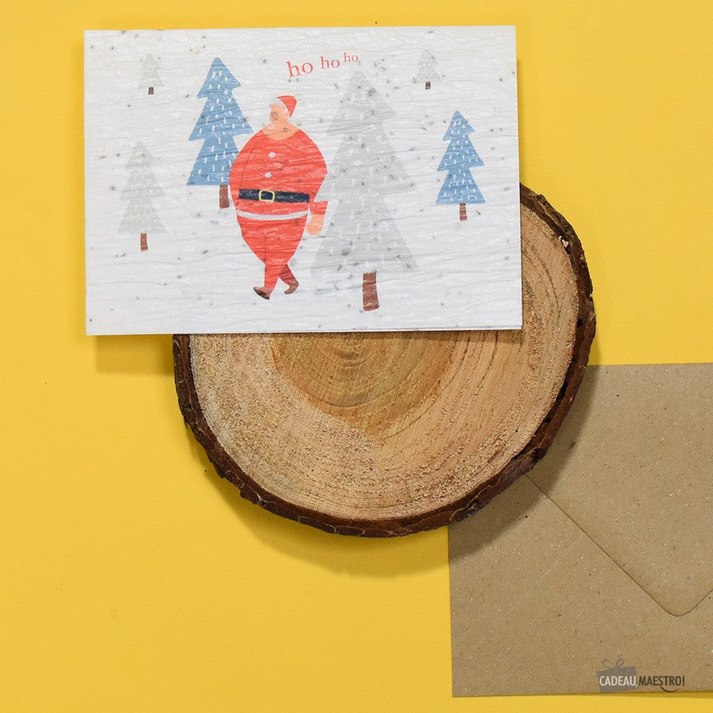 Carte à Planter "Ho Ho Ho" - Carte Anniversaire