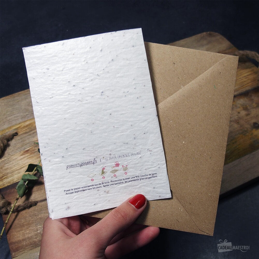 Carte à Planter "Je t'aime, Tu m'aimes" - Carte Anniversaire CadoMaestro