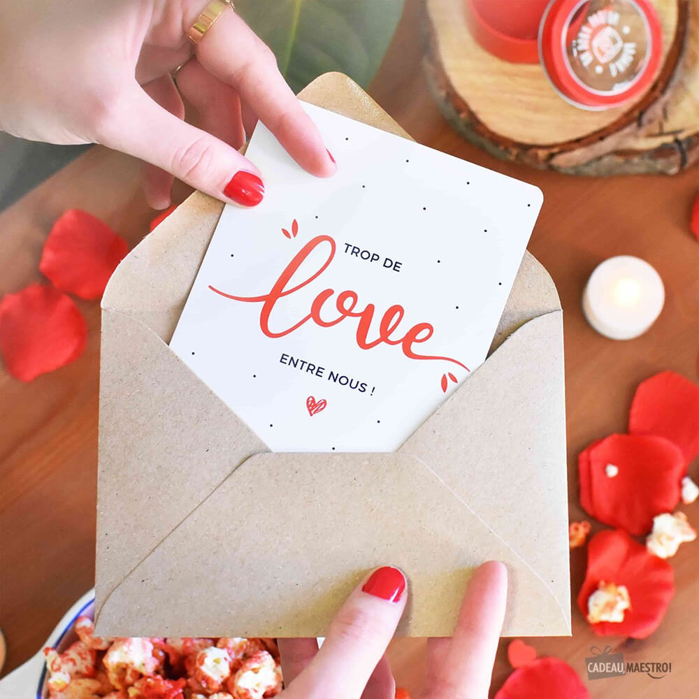 Carte Trop de Love Entre Nous - Carte Anniversaire