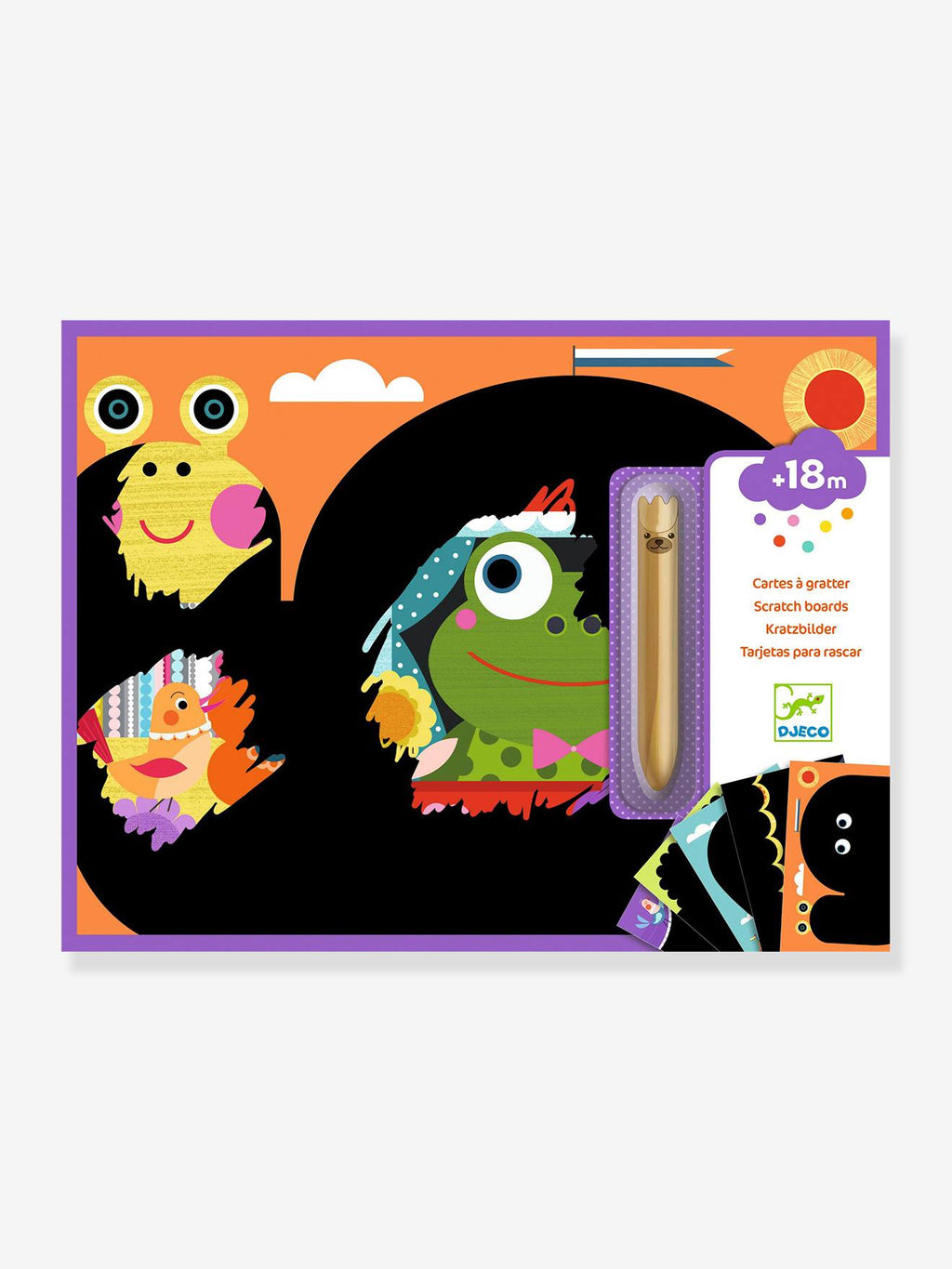 Cartes à gratter - c'est rigolo à découvrir - multicolore