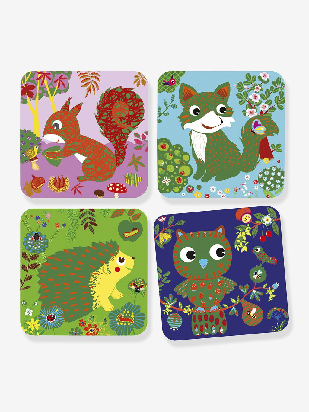Cartes à gratter «toutes petites bêtes» rouge