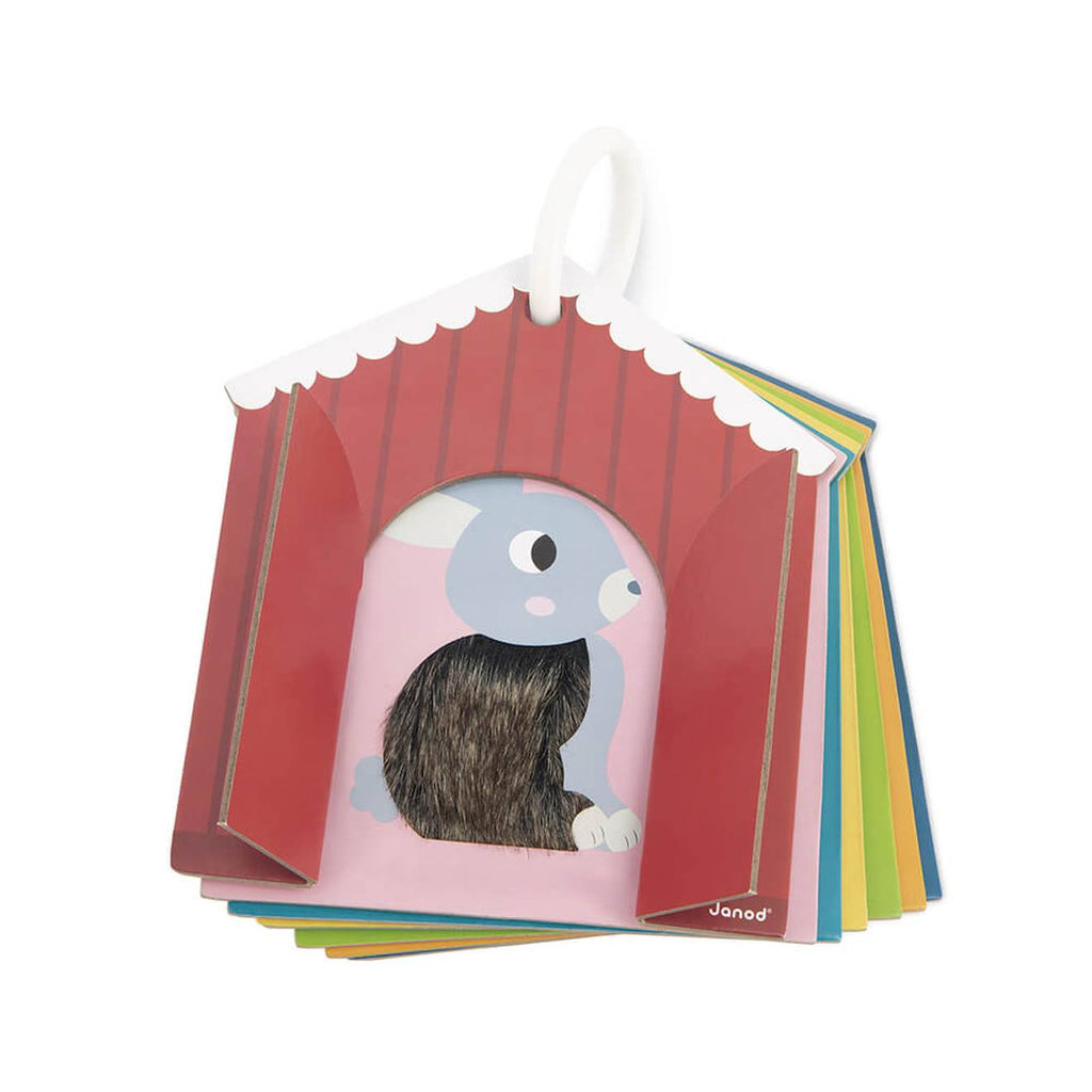 Cartes tactiles la ferme en carton multicolore