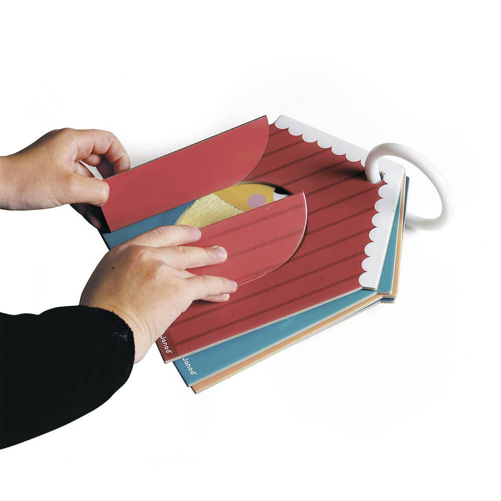 Cartes tactiles la ferme en carton multicolore