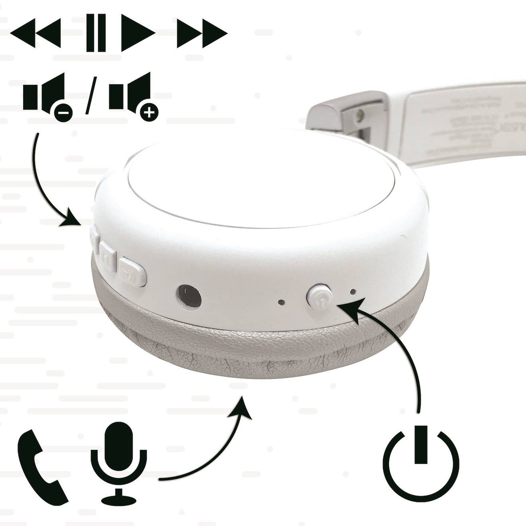 Casque 2 en 1 acoustix Bluetooth et filaire multicolore