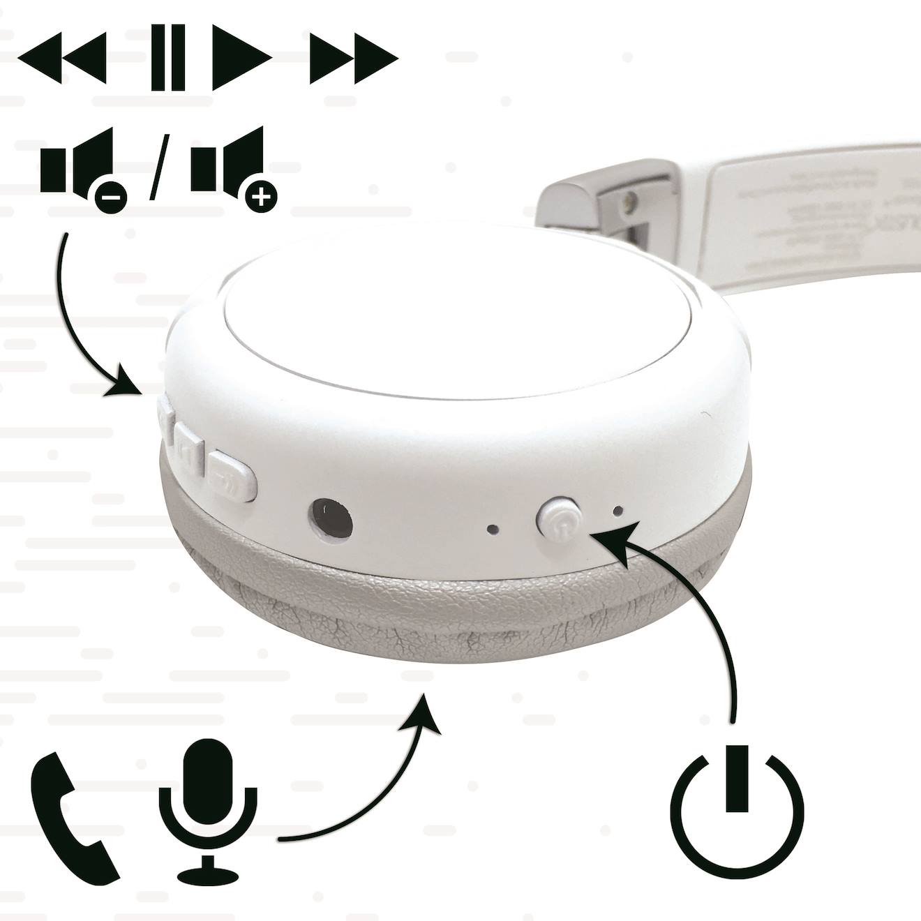 Casque 2 en 1 acoustix Bluetooth et filaire multicolore