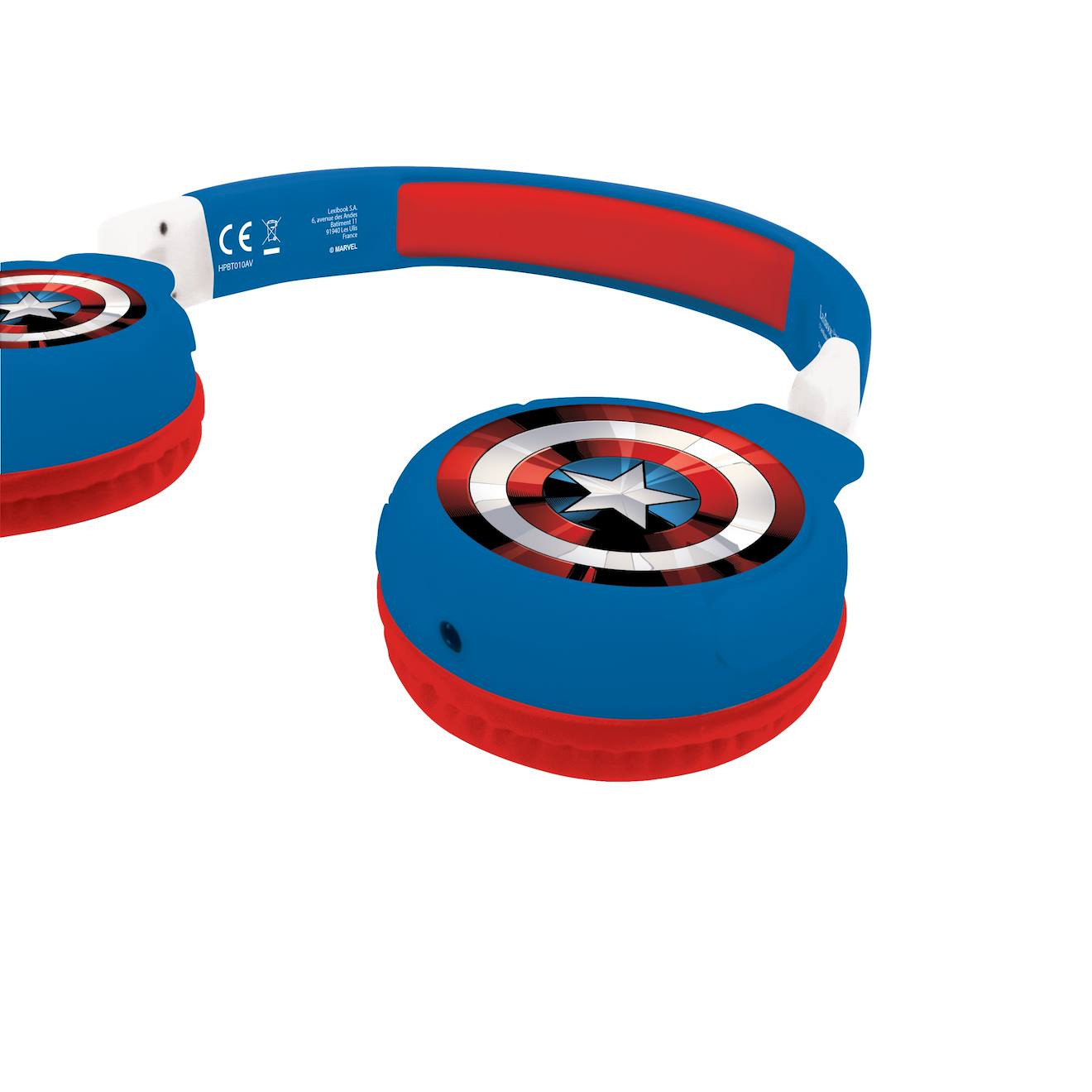 Casque 2 en 1 Avengers Bluetooth et filaire avec limitation de son multicolore