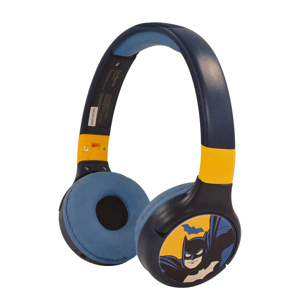 Casque 2 en 1 Batman Bluetooth et filaire avec limitation de son multicolore