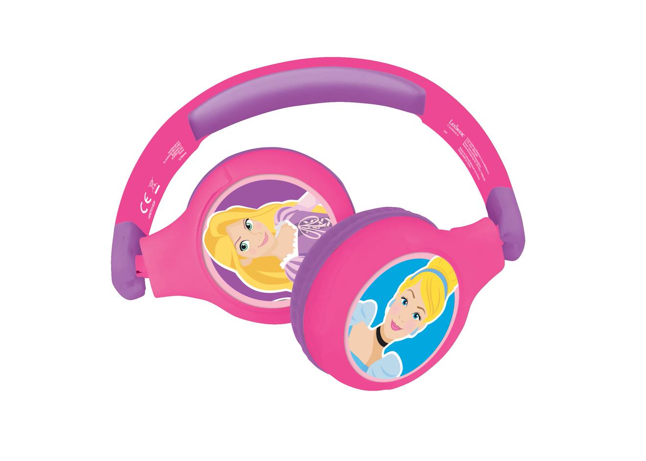 Casque 2 en 1 Disney princesse Bluetooth et filaire avec limitation de son multicolore