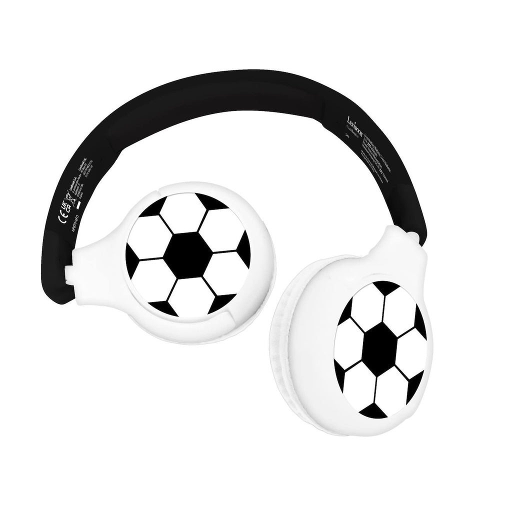 Casque 2 en 1 football Bluetooth et filaire avec limitation de son multicolore