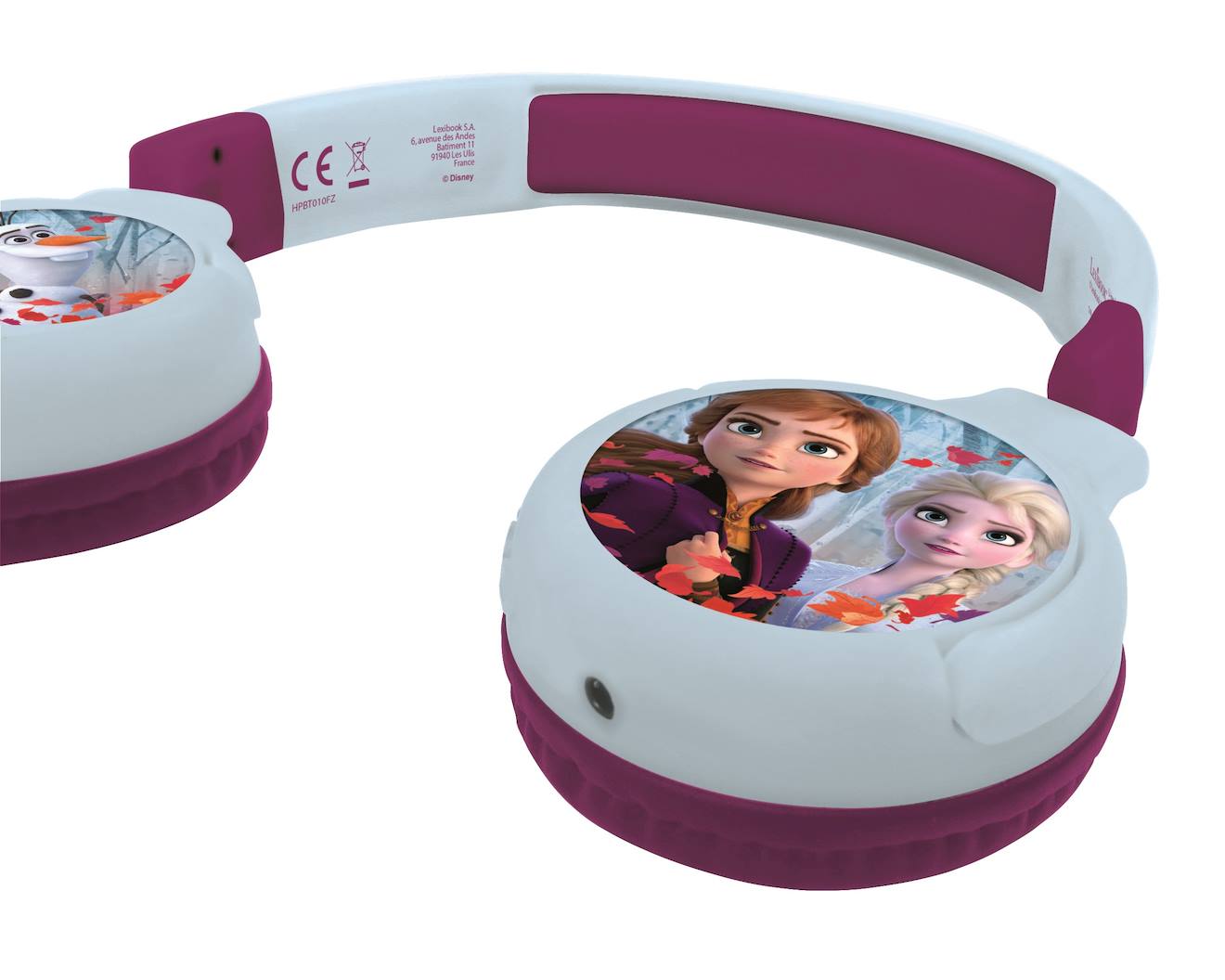Casque 2 en 1 La Reine des Neiges Bluetooth et filaire avec limitation de son multicolore
