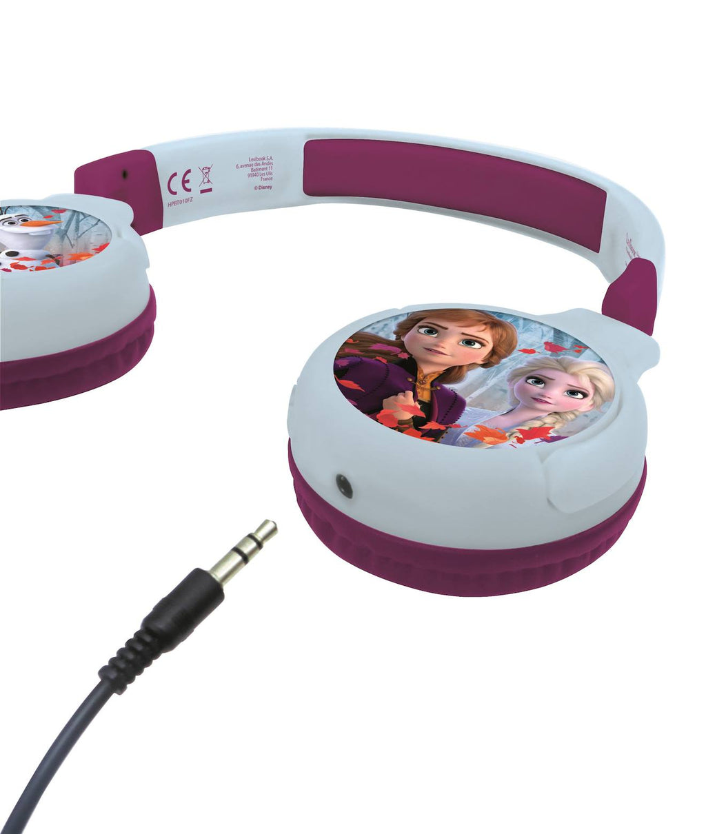 Casque 2 en 1 La Reine des Neiges Bluetooth et filaire avec limitation de son multicolore