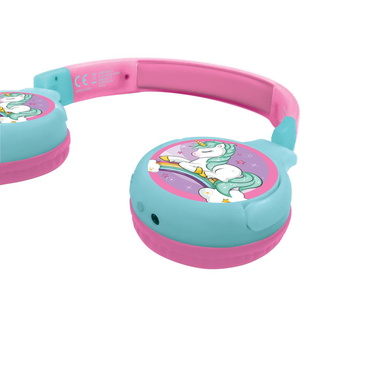 Casque 2 en 1 licorne Bluetooth et filaire avec limitation de son multicolore