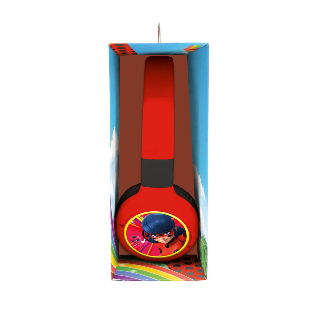 Casque 2 en 1 miraculous Bluetooth et filaire confortable et pliable avec limitation de son multicolore