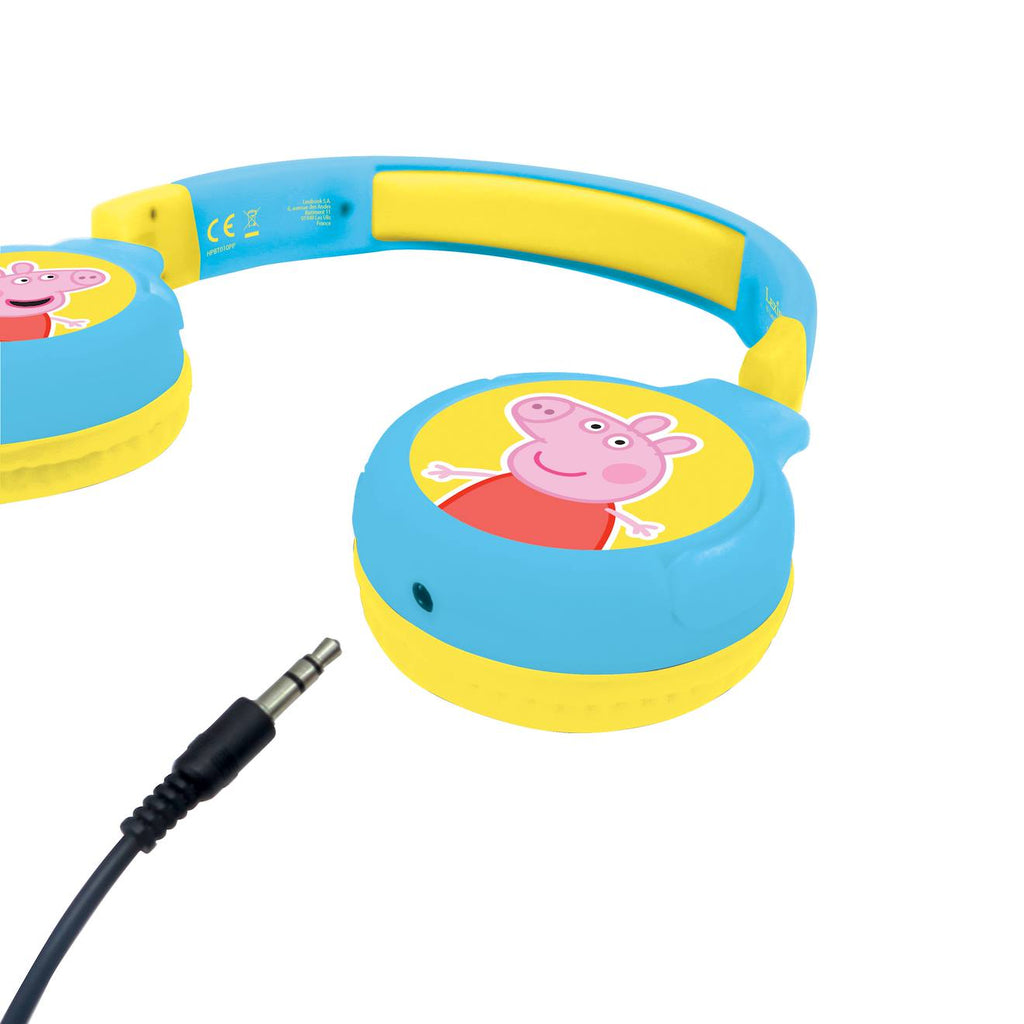 Casque 2 en 1 Peppa Pig Bluetooth et filaire confortable et pliable avec limitation de son multicolore