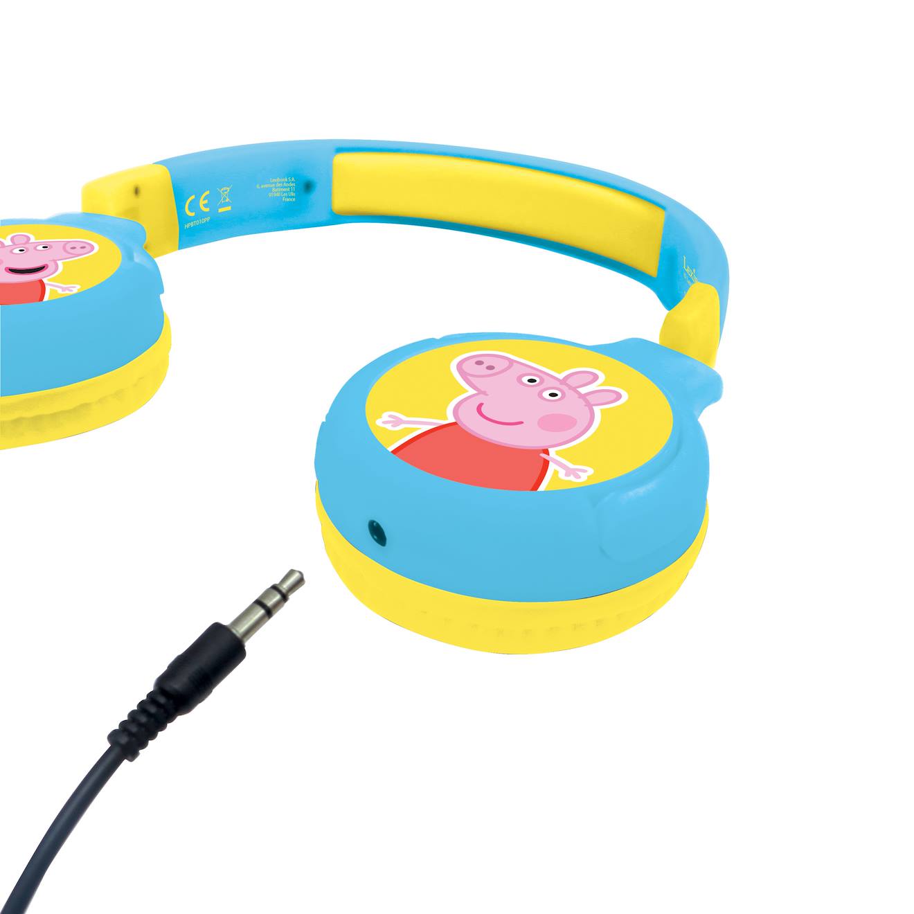 Casque 2 en 1 Peppa Pig Bluetooth et filaire confortable et pliable avec limitation de son multicolore