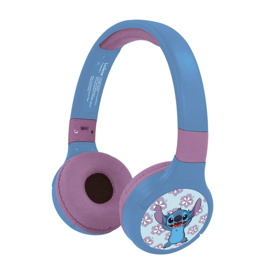 Casque 2 en 1 Stitch Bluetooth et filaire avec limitation de son multicolore