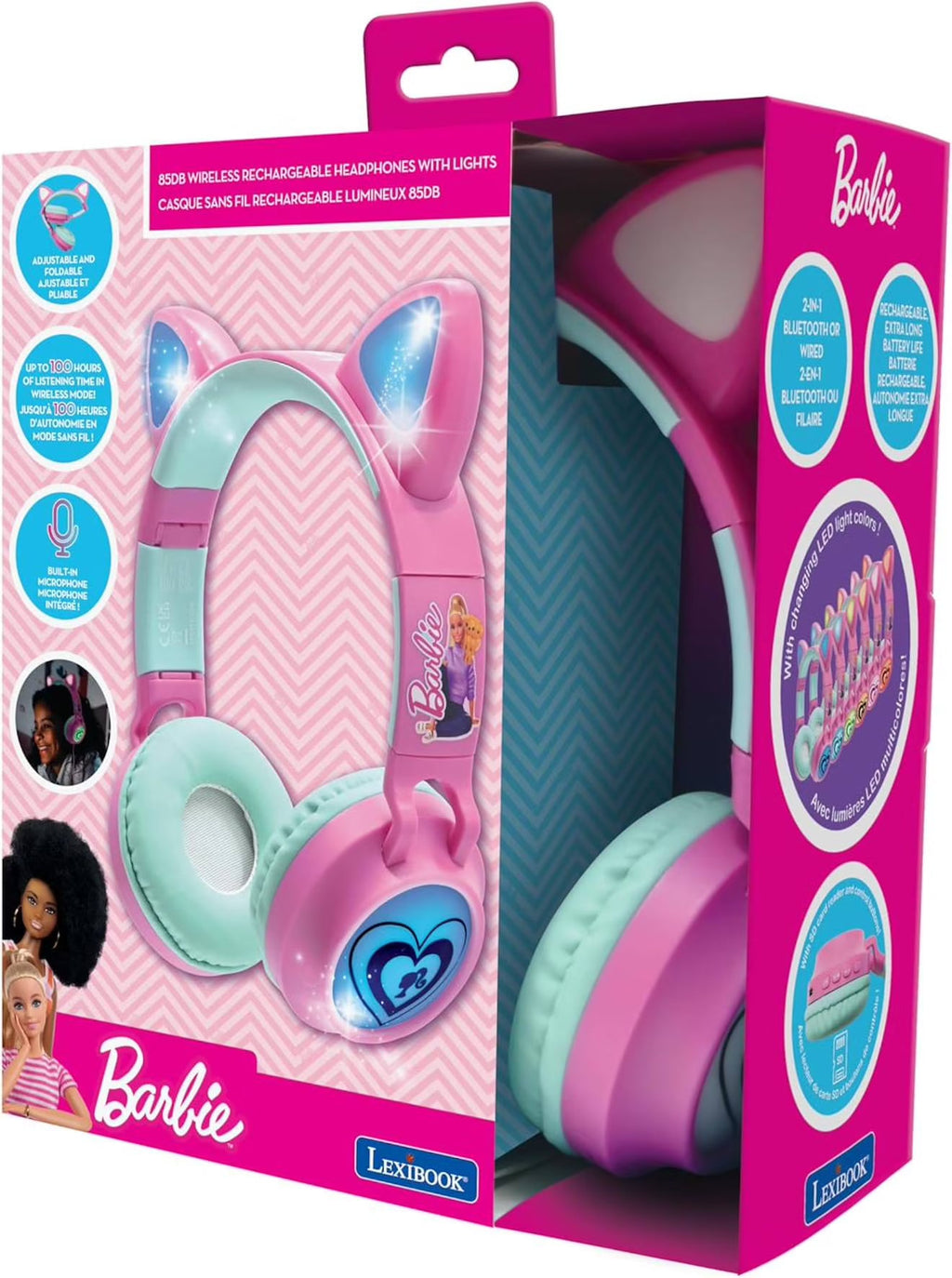 Casque audio Barbie Bluetooth et filaire Lexibook Lexibook